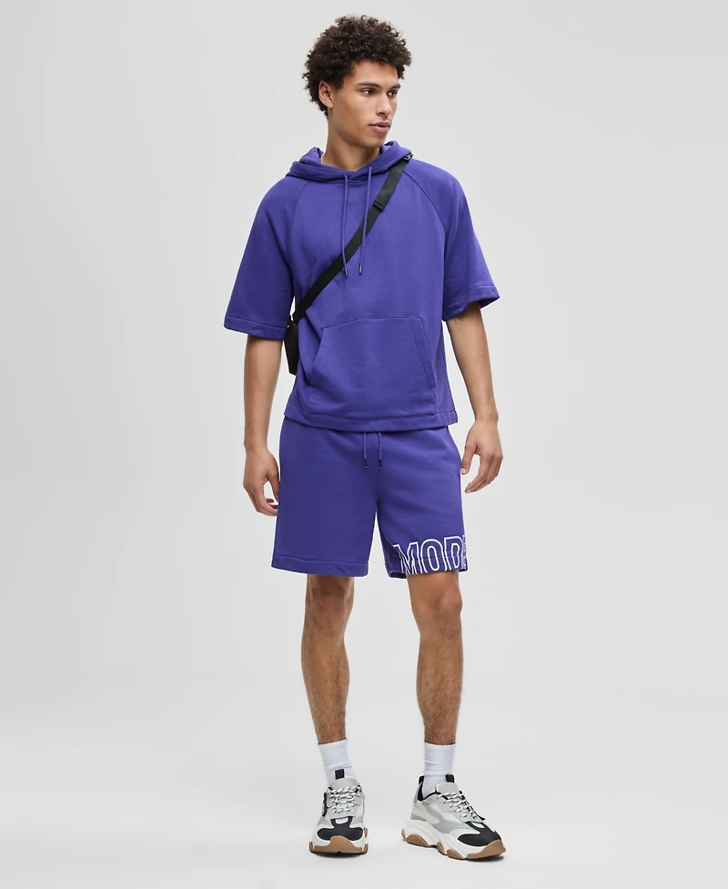 Mode of One Men's Relaxed-Fit Short-Sleeve Hoodie, Macy's Exclusive