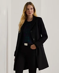 Lauren Ralph Petite Notched-Collar Walker Coat