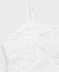 Mango Women's Short Floral Texture Dress