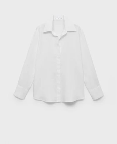 Mango Women's Linen Oversized Shirt