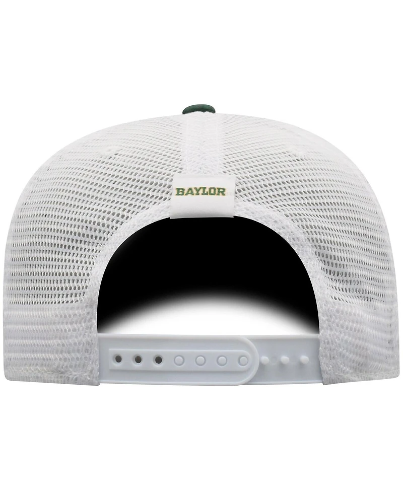 Top of the World Men's Green/White Baylor Bears Victory Baseline Adjustable Trucker Hat
