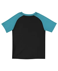 Nike Little Boys and Girls 2-Piece Black/Teal Miami Marlins 2025 City Connect Shirt Shorts Set