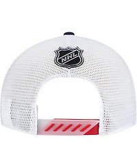 Fanatics Men's Navy Columbus Blue Jackets Authentic Pro Draft Adjustable Trucker Hat