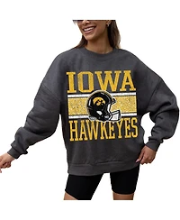 Gameday Couture Women's Charcoal Iowa Hawkeyes Premium Fleece Pullover Sweatshirt