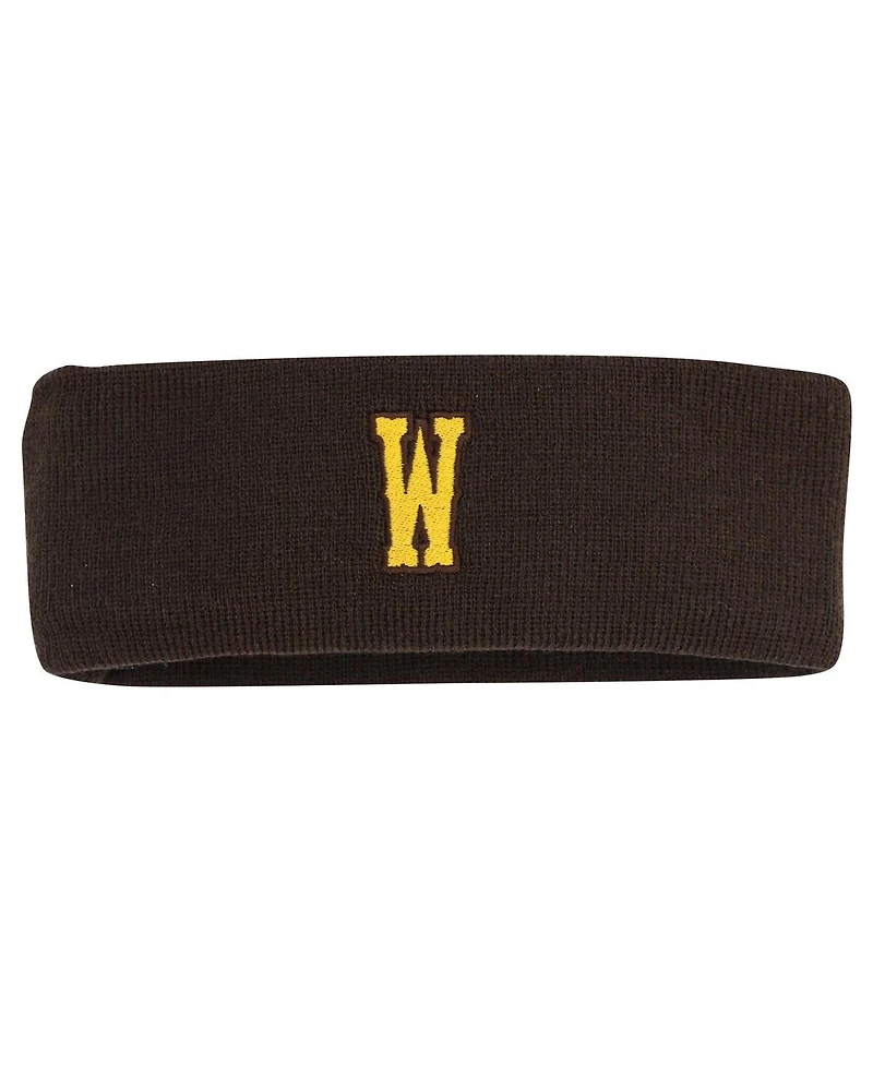 Top of the World Men's Brown Wyoming Cowboys Team Logo Knit Headband