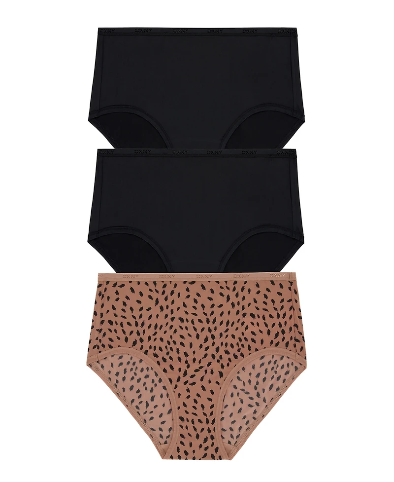 Dkny Women's Micro Brief Underwear 3 Pack