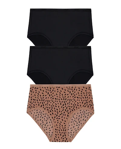 Dkny Women's Micro Brief Underwear 3 Pack