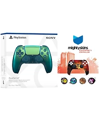 Sony PlayStation 5 DualSense Wireless Controller with MightySkins Custom Decal Skin Voucher - Chroma Pearl
