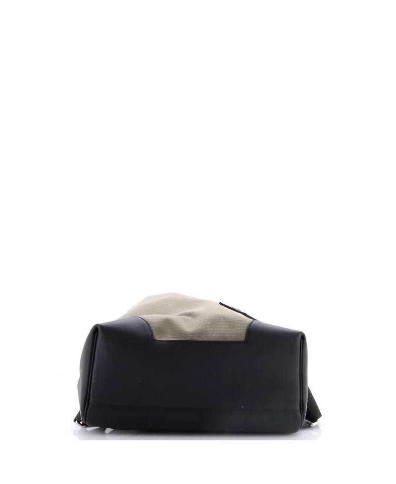 Pre-Owned Hermes Allback Backpack Bivouac Toile with Leather