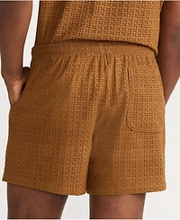 Lands' End Men's 5.5" Eyelet Easy Shorts - Set Bottom