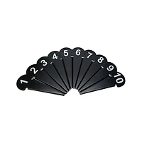 Durable Discus & Shot Put Markers (Set of 10) Essential Track and Field Equipment, Spiked Tips for Secure Placement, High Visibility, Robust Metal Con