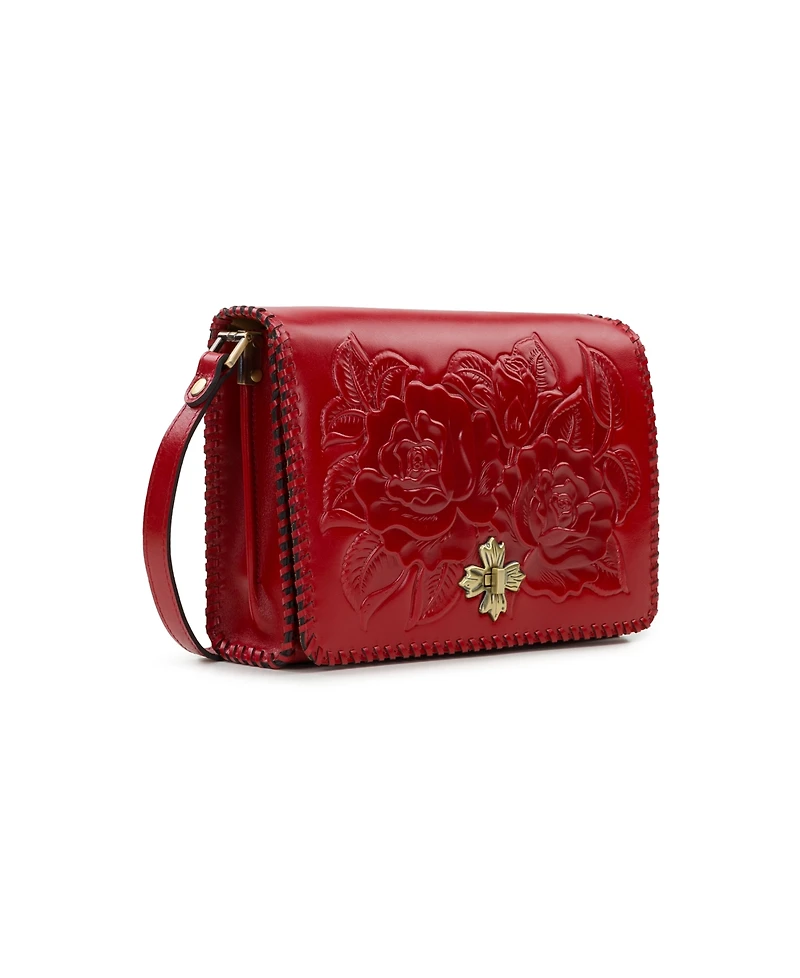 Patricia Nash Mabilia Leather Flap Crossbody