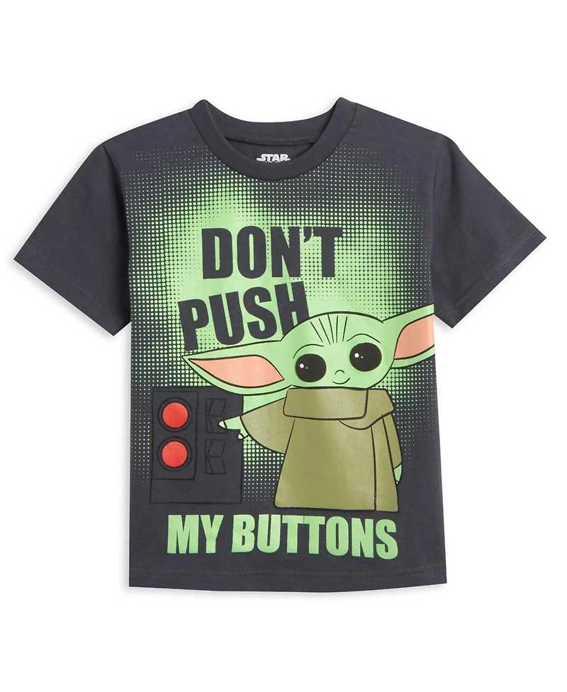 Star Wars Baby Boys The Mandalorian Yoda T-Shirt and Mesh Shorts Outfit Set