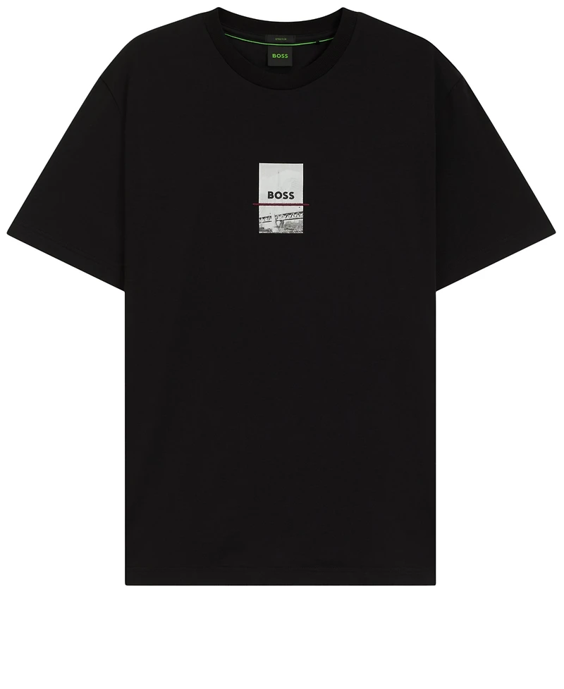 Boss by Hugo Men's Stretch Cotton Print Relaxed-Fit T-Shirt
