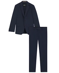 Boss by Hugo Men's Micro-Patterned Stretch Slim-Fit Suit