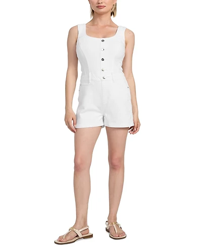 Guess Women's Sunni Sleeveless Denim Romper