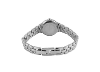 Peugeot Women 22mm Round Silver Self-Adjust Link Bracelet Watch