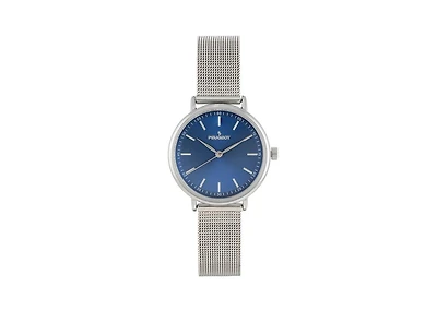 Peugeot Women's 30mm Blue Sleek Stainless Steel Mesh Band Watch