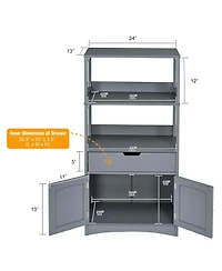 Bathroom Storage Cabinet with Drawer and Shelf Floor Cabinet