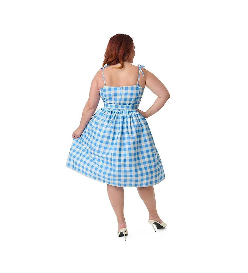 Unique Vintage Plus 1950s Bobbie Swing Dress