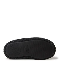 Dearfoams Kid's Hunter Plaid Fabric Moccasin House Slipper