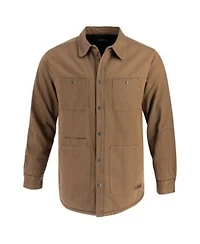 Mens Crafted Herringbone Utility Shirt Jacket