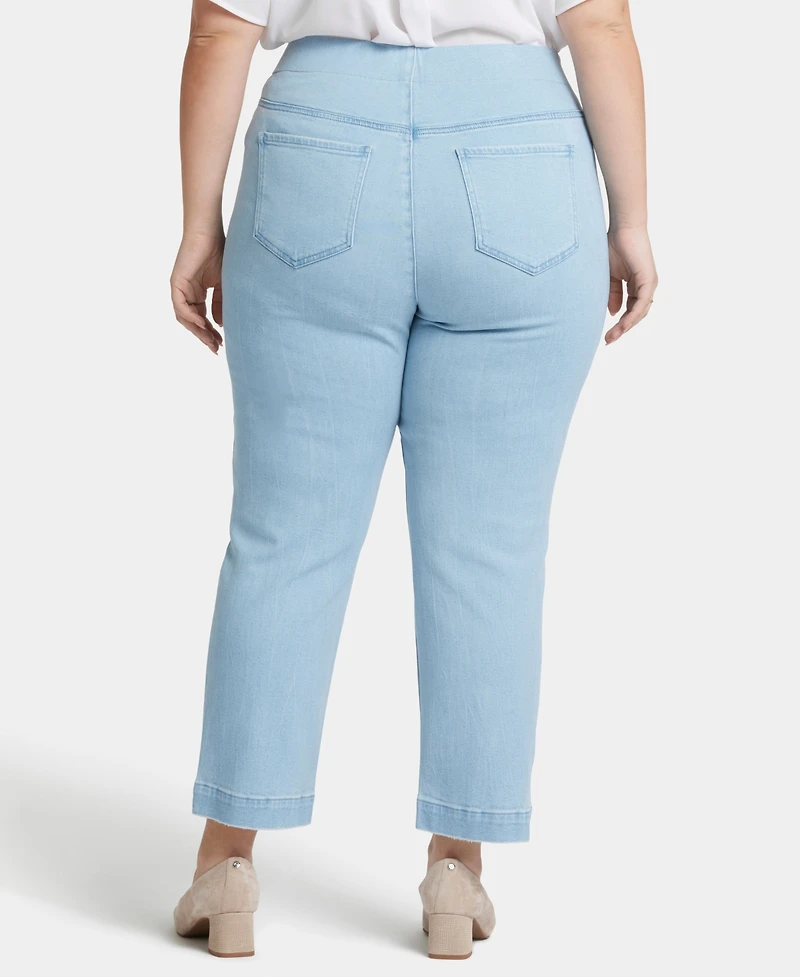 Nydj Plus Bailey Relaxed Ankle Pull On Jeans