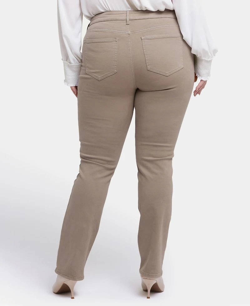 Nydj Plus Marilyn Straight Pull On Jeans