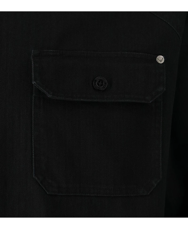 Thorogood Men's Stone Wash Herringbone Button Up Overshirt