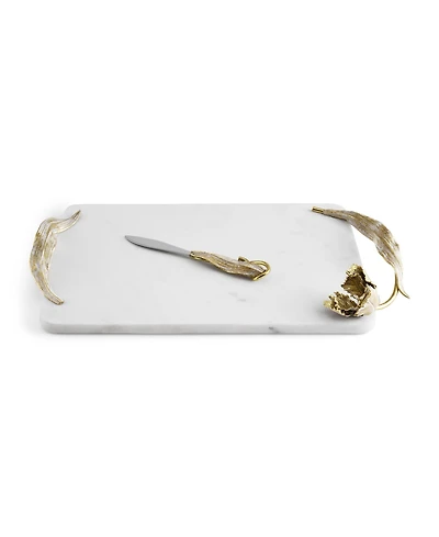 Michael Aram Tulip Cheese Board with Knife