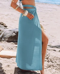 Cupshe Women's Mermaid Aura Blue Multiway Cover-Up Sarong