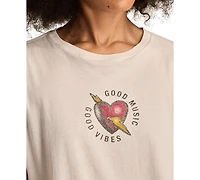 Lucky Brand Women's Good Music Vibes T-Shirt