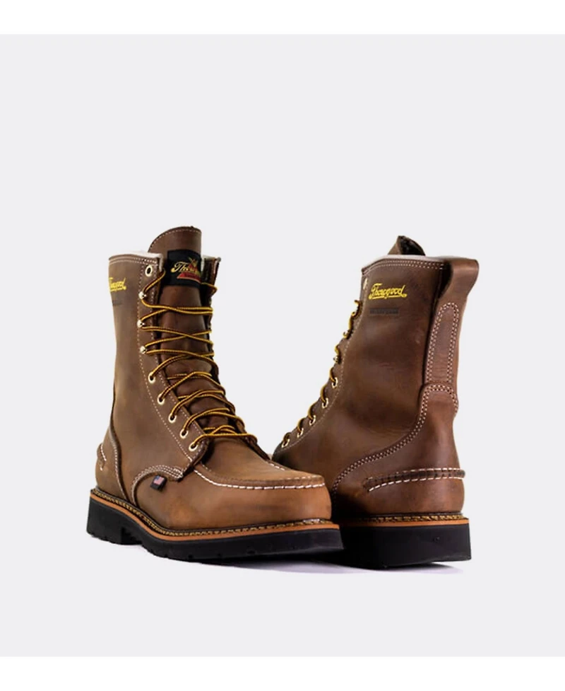 Thorogood Men's 1957 Series Waterproof Safety Toe 8" Moc Work Boots for Men
