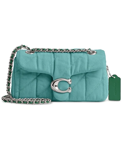 Coach Quilted Tabby Small Denim Shoulder Bag 20