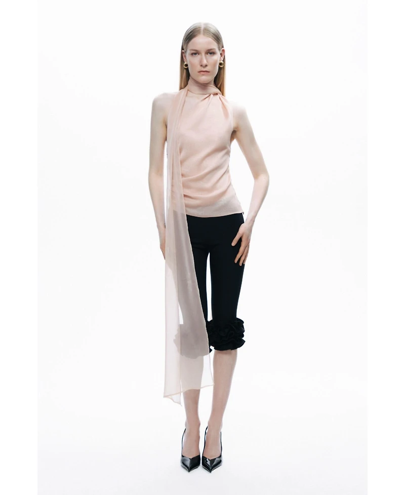 Nocturne Women's Shawl-Inspired Blouse