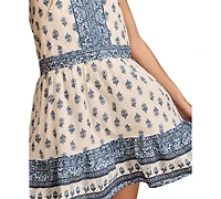 Lucky Brand Women's Border Print Mini Dress