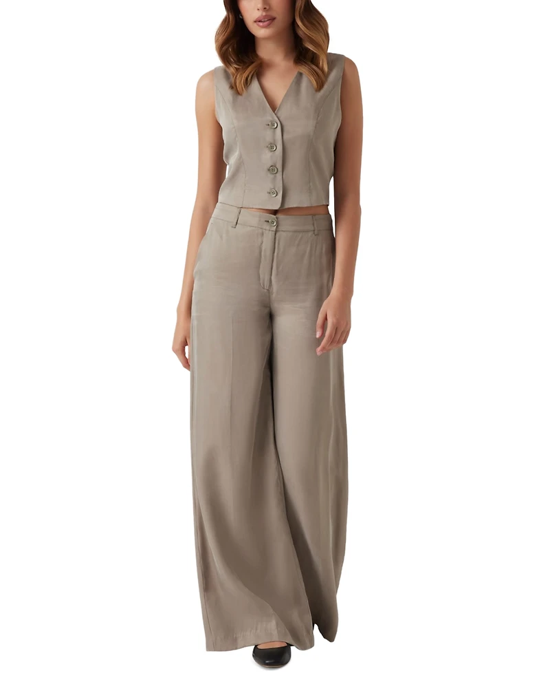 Guess Women's Celestine Fluid Button-Front Vest