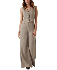 Guess Women's Celestine Fluid Button-Front Vest