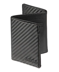 Kenneth Cole Reaction Men's Rfid Magnetic Carbon Fiber Z-Fold Trifold Wallet