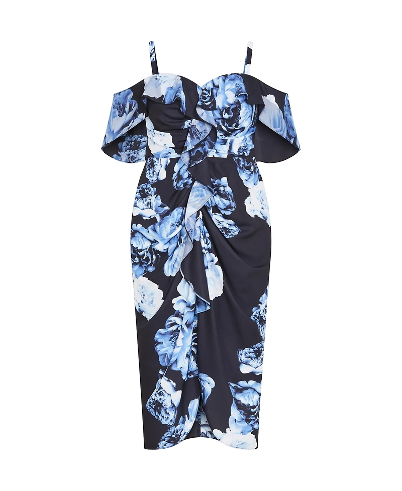 City Chic Plus Gina Print Dress