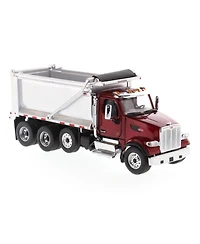 1/50 Red Peterbilt 567 Sffa Tandem Dump Truck By Diecast Masters