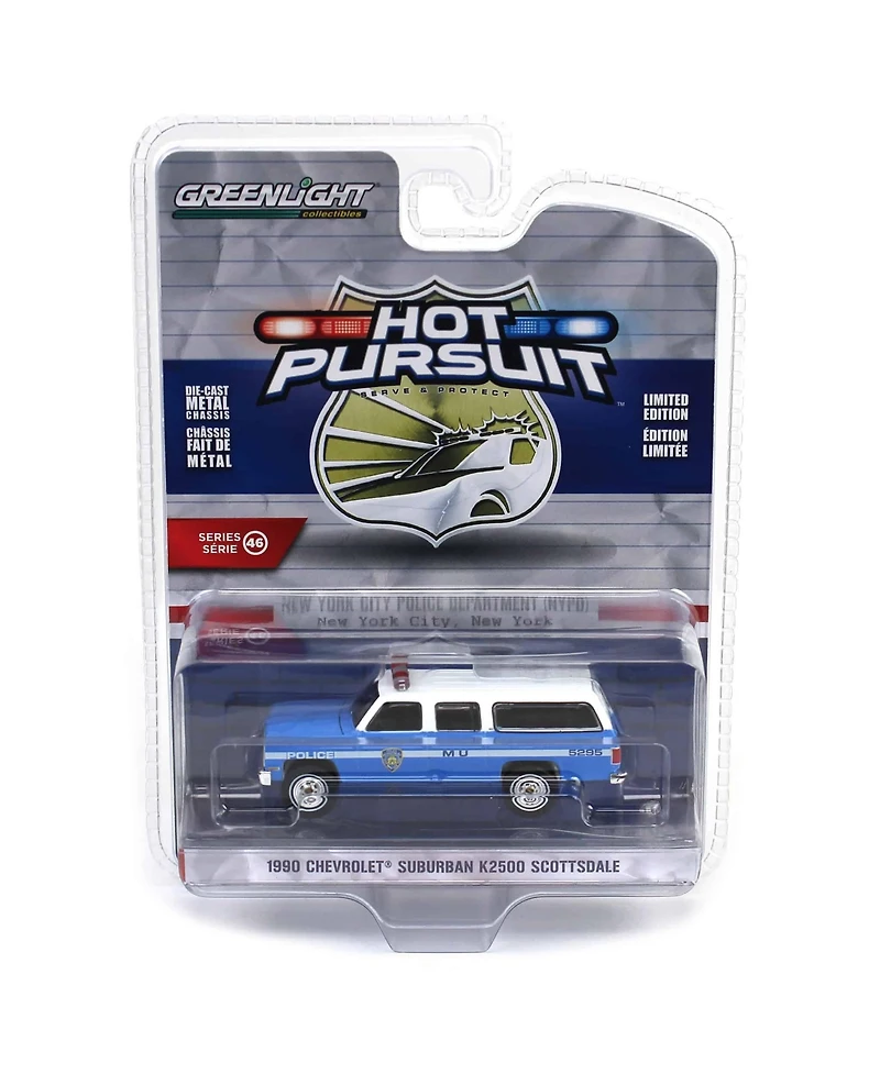 1/64 1990 Suburban K2500 Scottsdale, Nypd, Hot Pursuit Series