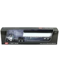 First Gear Dcp 1/64 & Peterbilt 379 Day Cab with Lode King Grain Trailer 60