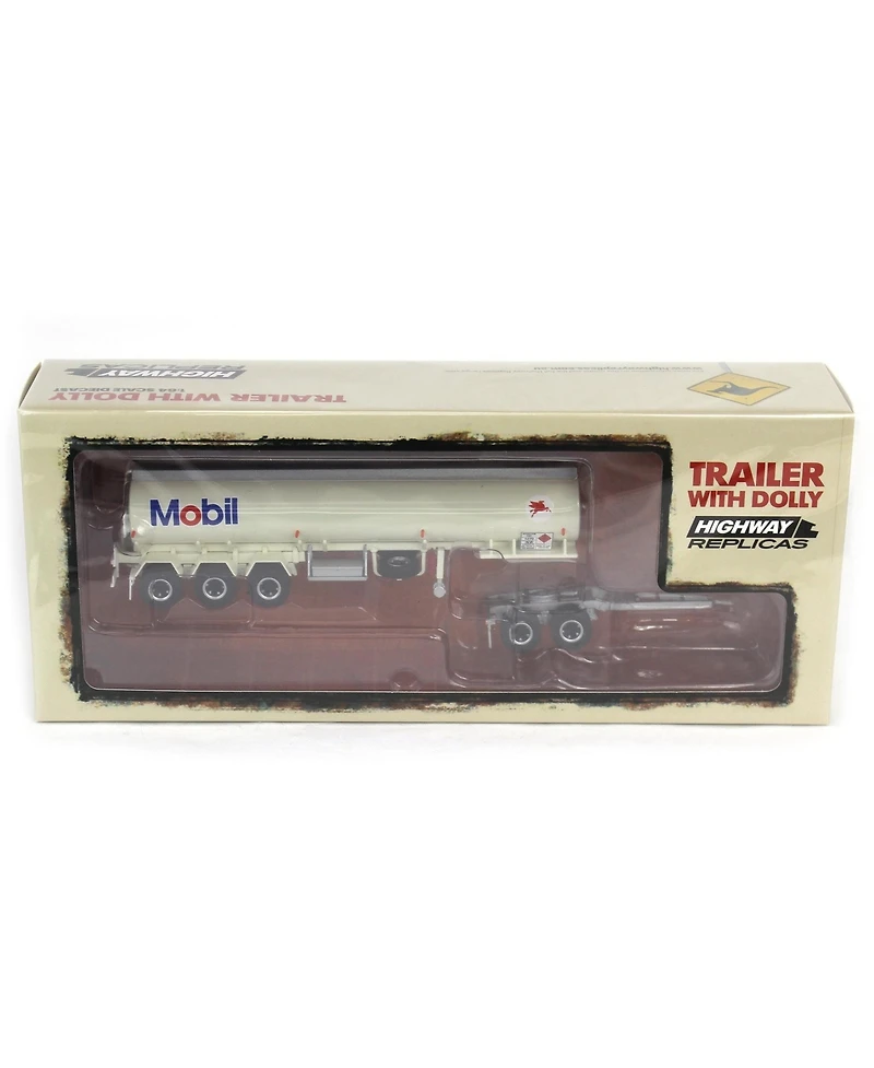 1/64 Mobil Tanker Trailer with Dolly by Highway Replicas