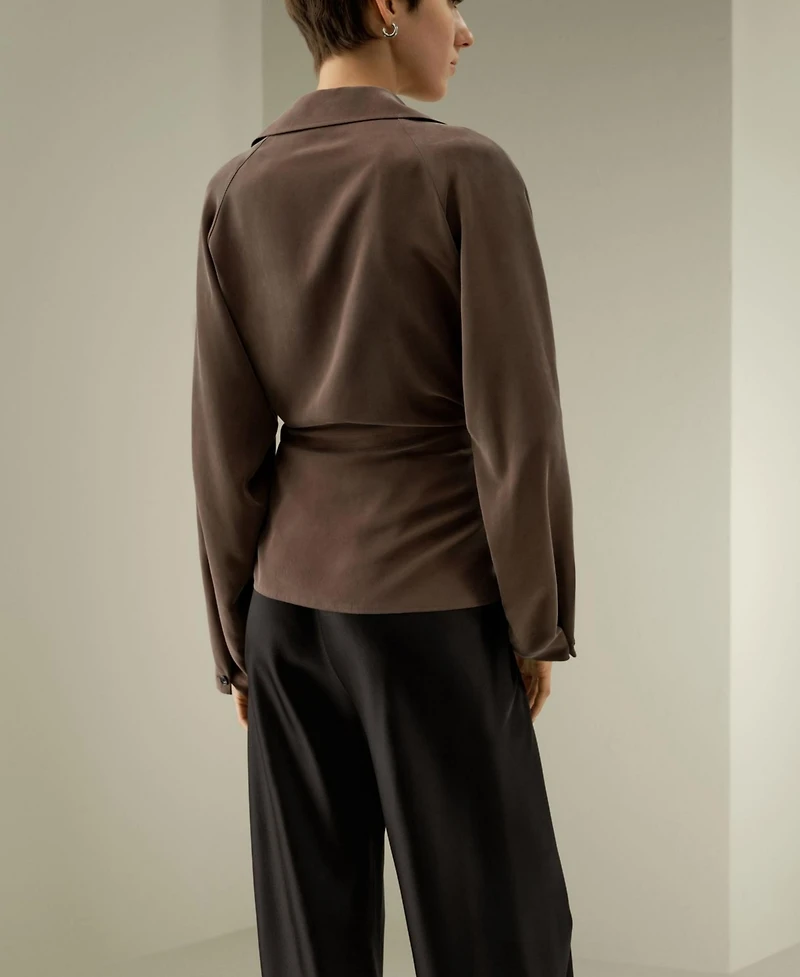Lilysilk Women's Multipositional Silk Shirt