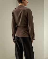 Lilysilk Women's Multipositional Silk Shirt