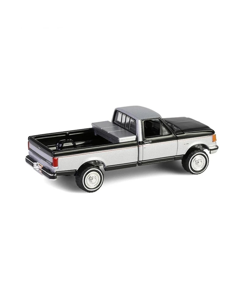 1/64 1990 F-250 w/ Tool Box Black & Silver Metallic Down on the Farm 10 48100- E