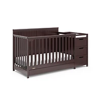 Graco Hadley 5-in-1 Convertible Crib and Changer with Drawer (Espresso)