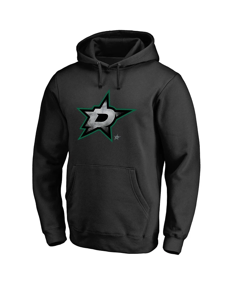 Fanatics Mto Label Men's Black Dallas Stars Core Smoke Pullover Hoodie
