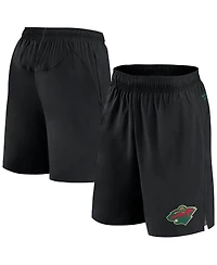 Fanatics Men's Black Minnesota Wild Authentic Pro Tech Shorts
